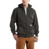 Carhartt Sweatshirts: Men's 100614 306 Peat Rain Defender Zip Front Hooded Sweatshirt -Carhartt 100614 306