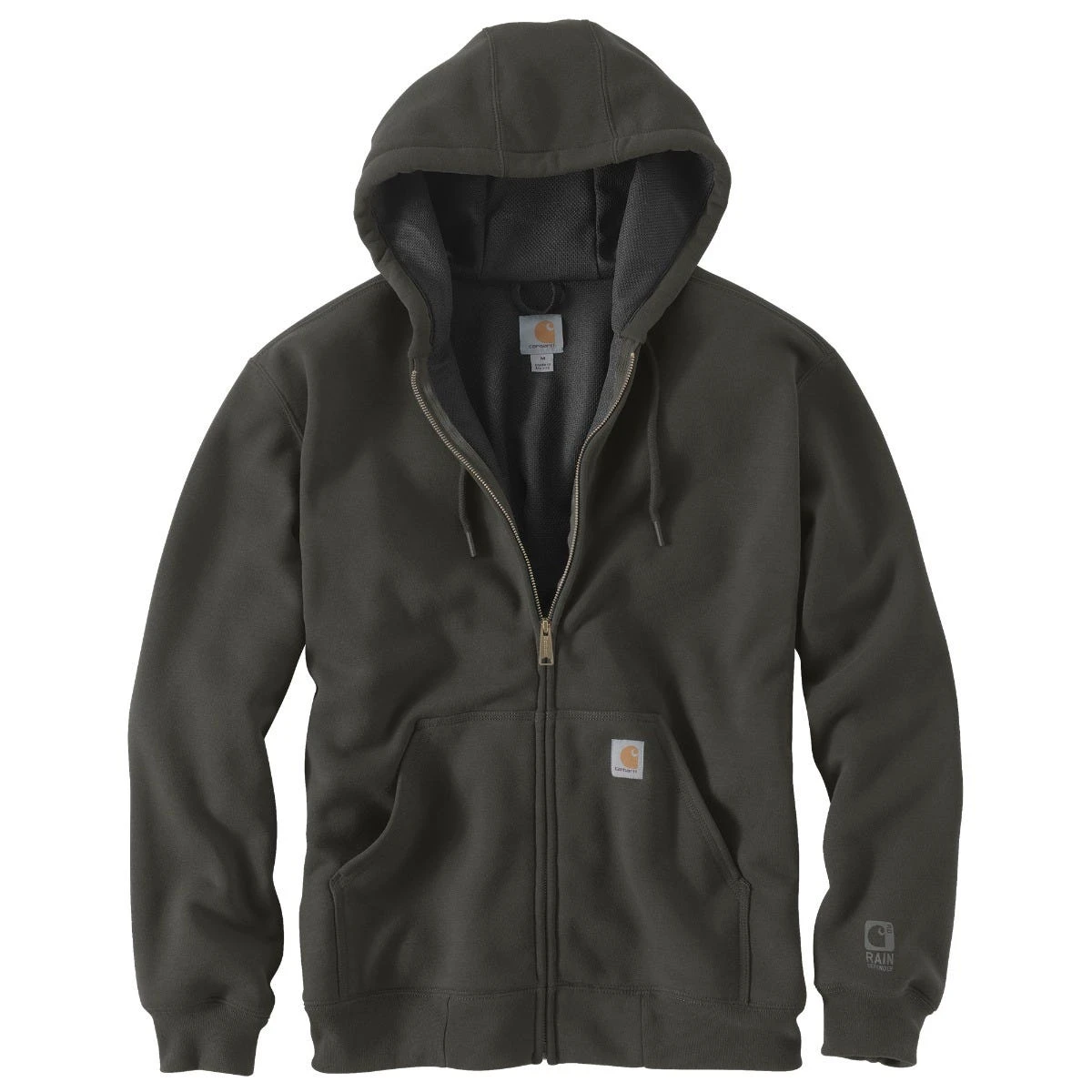 Carhartt Sweatshirts: Men's 100632 306 Peat Rutland Zip Up Hooded Sweatshirt 3 Carhartt Sweatshirts: Men's 100632 306 Peat Rutland Zip Up Hooded Sweatshirt