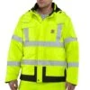 Carhartt Jacket: Mens 100787 323 Brite Lime High Viz Class 3 Sherwood Jacket -Carhartt 100787