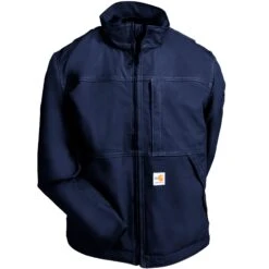 Carhartt Jackets: Men's Navy 102179 410 FR Full Swing Quick Duck Jacket -Carhartt 102179 410 3