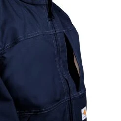 Carhartt Jackets: Men's Navy 102179 410 FR Full Swing Quick Duck Jacket -Carhartt 102179 410 5