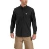 Carhartt Shirt Men's: 102538 001 Black Long Sleeve Rugged Professional -Carhartt 102538001