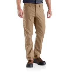 Carhartt Pants: Men's 103109 253 Dark Khaki Rugged Professional Relaxed Fit