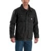 Carhartt Coats: Men's 103283 BLK Black Traditional Arctic Quilt-Lined Cotton Duck Coat 1 Carhartt Coats: Men's 103283 BLK Black Traditional Arctic Quilt-Lined Cotton Duck Coat -Carhartt 103283 001