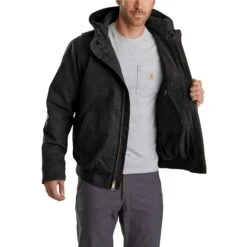 Carhartt Men's Jacket: 103371 001 Black Full Swing Armstrong Active Jacket -Carhartt 103371001.3