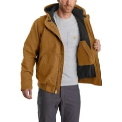 Carhartt Men's Jacket: 103371 211 Carhartt Brown Full Swing Armstrong Active Jacket -Carhartt 103371211 03