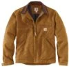 Carhartt Jackets: Men's 103828 BRN Brown Blanket Lined Relaxed Fit Detroit Jacket -Carhartt 103828 brn mf22 e v2