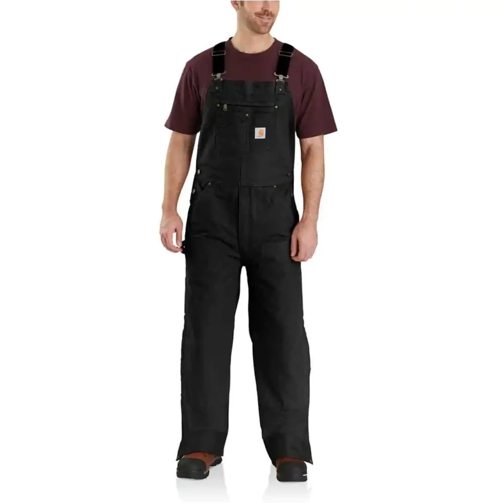Carhartt Overalls: Men's 104031 DKB Dark Brown Insulated Loose Fit Washed Duck Overalls 3 Carhartt Overalls: Men's 104031 DKB Dark Brown Insulated Loose Fit Washed Duck Overalls