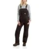 Carhartt Overalls: Women's 104049 DKB Dark Brown Quilt Lined Duck Bib Overall 2 Carhartt Overalls: Women's 104049 DKB Dark Brown Quilt Lined Duck Bib Overall -Carhartt 104049