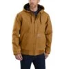 Carhartt Outerwear: Men's 104050 BRN Washed Duck Insulated Loose Fit Active Jacket -Carhartt 104050brn