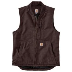 Carhartt Vest: Men's 104395 DKB Washed Duck Insulated Vest