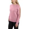 Carhartt Sweatshirts: Women's 104410 V48 Foxglove Heather Crewneck Relaxed Fit Graphic Sweatshirt 2 Carhartt Sweatshirts: Women's 104410 V48 Foxglove Heather Crewneck Relaxed Fit Graphic Sweatshirt -Carhartt 104410 v48 edit