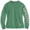 Carhartt Sweatshirts: Women's 104410 G59 Boreal Heather Crewneck Relaxed Fit Graphic Sweatshirt 2 Carhartt Sweatshirts: Women's 104410 G59 Boreal Heather Crewneck Relaxed Fit Graphic Sweatshirt -Carhartt 104410 g59 wf20
