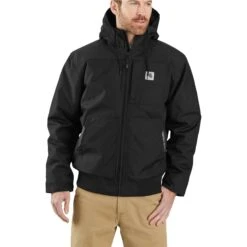 Carhartt Jackets: Men's 104458 N04 Black Yukon Extreme Jacket -Carhartt 104458n04 1
