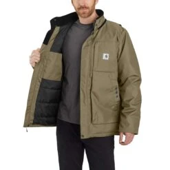 Carhartt Jackets: Men's 104460 391 Burnt Olive Full Swing Yukon Insulated Coat -Carhartt 104460391 avr