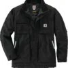 Carhartt Jackets: Men's 104460 N04 Black Full Swing Yukon Insulated Coat -Carhartt 104460n04
