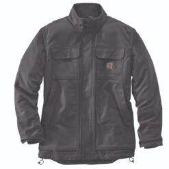Carhartt Coat: Men's 104468 029 Shadow Full Swing Quick Duck Insulated Traditional Coat