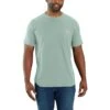 Carhartt Shirts: Men's 104616 HA4 Blue Surf Force Relaxed Fit Short Sleeve Pocket T-Shirt -Carhartt 104616 ha4