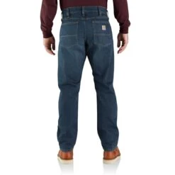 Carhartt Jeans: Men's 104939 H88 Rapids-Existing Rugged Flex Relaxed Fit Fleece-Lined 5-Pocket Jean -Carhartt 104939 h88 avb mf22 b