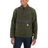 Carhartt Sweatshirts: Men's 104991 G73 Basil Heather Relaxed Fit Fleece Pullover Sweatshirt 2 Carhartt Sweatshirts: Men's 104991 G73 Basil Heather Relaxed Fit Fleece Pullover Sweatshirt -Carhartt 104991 g73 mf21 b