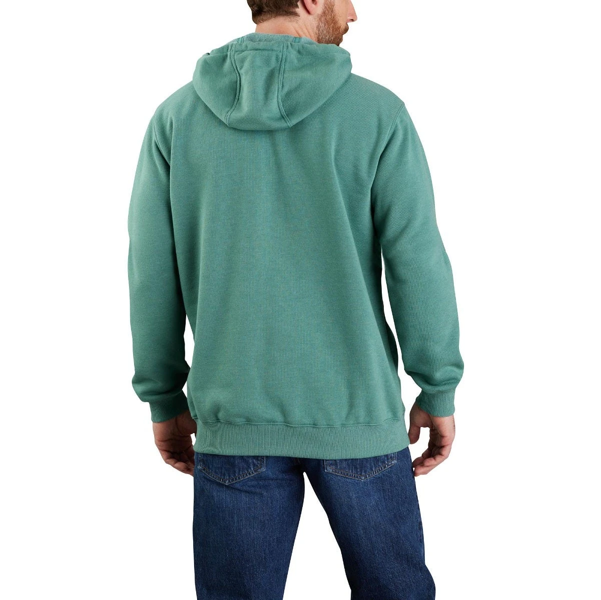 Carhartt Sweatshirts: Men's 105431 L05 Slate Green Heather Defender Loose Fit “C” Logo Graphic Sweatshirt 5 Carhartt Sweatshirts: Men's 105431 L05 Slate Green Heather Defender Loose Fit “C” Logo Graphic Sweatshirt - Image 3