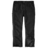 Carhartt Pants: Men's 105471 BLK Black Loose Fit Washed Duck Insulated Pant 1 Carhartt Pants: Men's 105471 BLK Black Loose Fit Washed Duck Insulated Pant -Carhartt 105471 blk mf22 e