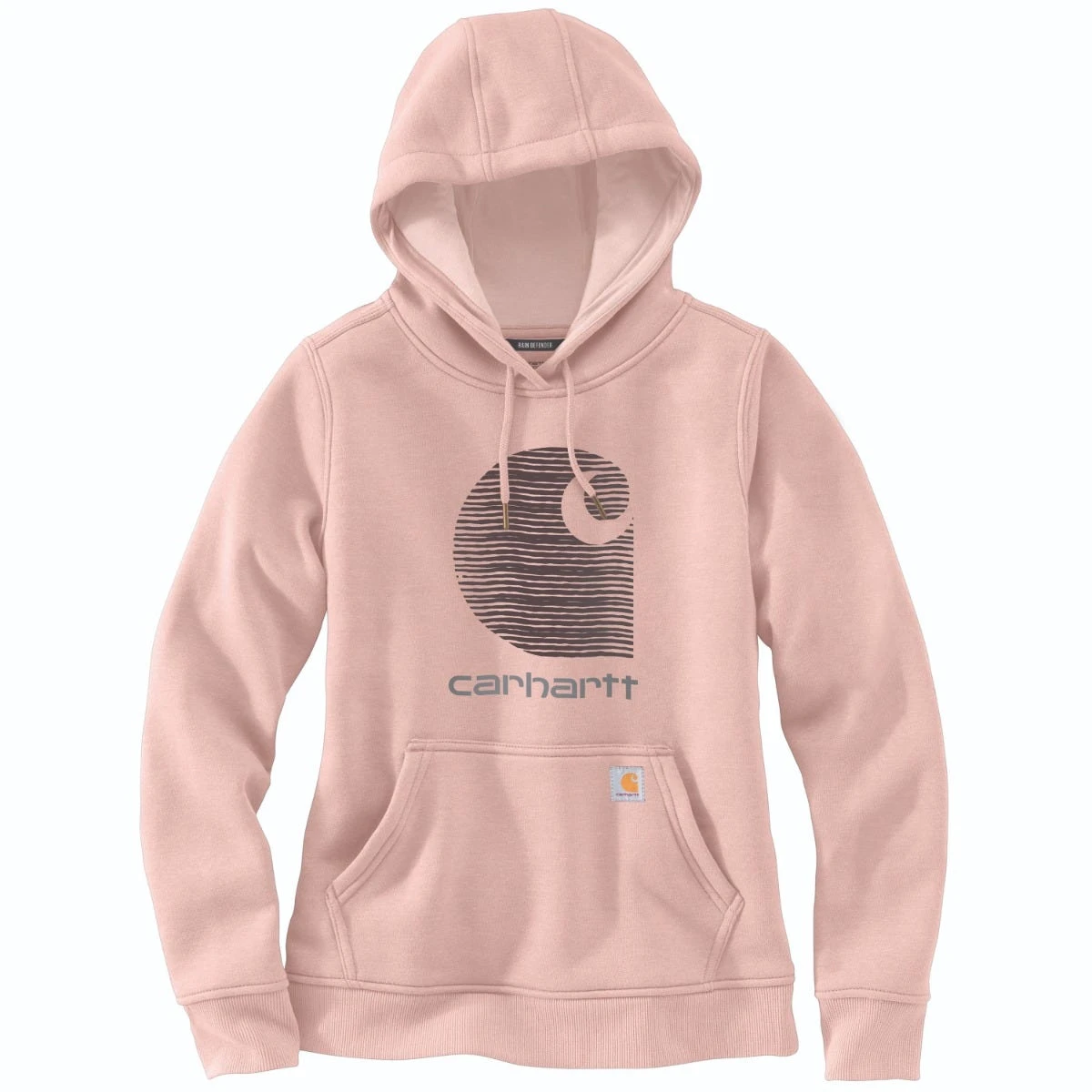 Carhartt Sweatshirts: Women's 105636 P15 Ash Rose Rain Defender Relaxed Fit “C” Logo Graphic Sweatshirt 3 Carhartt Sweatshirts: Women's 105636 P15 Ash Rose Rain Defender Relaxed Fit “C” Logo Graphic Sweatshirt