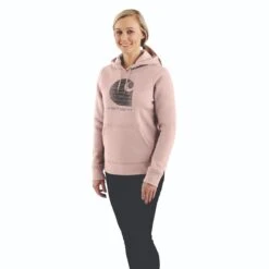 Carhartt Sweatshirts: Women's 105636 P15 Ash Rose Rain Defender Relaxed Fit “C” Logo Graphic Sweatshirt 5 Carhartt Sweatshirts: Women's 105636 P15 Ash Rose Rain Defender Relaxed Fit “C” Logo Graphic Sweatshirt -Carhartt 105636 p15 wf22 cm