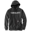 Carhartt Sweatshirts: Men's 105944 CRH Carbon Heather Rain Defender Loose Fit Logo Graphic Sweatshirt
