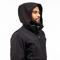 Carhartt Jackets: Men's 106006 N04 Black Super Dux Relaxed Fit Insulated 3 Warmest Rating Jacket -Carhartt 106006 n04 avr01 mf23 b