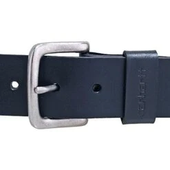 Carhartt Belts: Men's A000550900 Black Leather Journeyman Belt