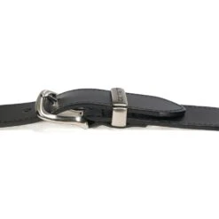 Carhartt Belts: Men's Black A000551100 Leather Jean Belt -Carhartt a0005511001 carh belt womens jean black 5 detail