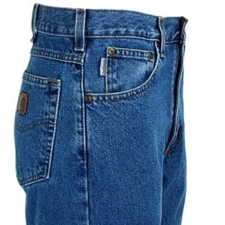 Carhartt Jeans: Men's B18 DST Stonewash Denim Traditional Fit Jeans -Carhartt b18stw carharttr 01 1