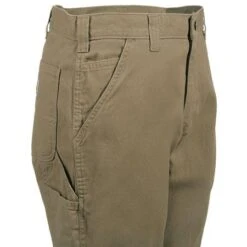 Carhartt Pants: Men's B324 DKH Dark Khaki Relaxed Fit Cotton Pants -Carhartt b324dkh carharttr 01