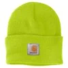 Carhartt Hats: Lime Green High Visibility Watch Hat A18 BLM 1 Carhartt Hats: Lime Green High Visibility Watch Hat A18 BLM -Carhartt brite lime carhartt winter hats a18 blm 64 1000