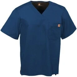 Carhartt Scrubs: Men's Navy Cotton Ripstop Utility Scrub Top C15108 NVY 7 Carhartt Scrubs: Men's Navy Cotton Ripstop Utility Scrub Top C15108 NVY -Carhartt c15108anvy carharttf 01