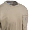 Carhartt Force Shirts: Men's 100235 250 Khaki Flame-Resistant Force Cotton Long-Sleeve T-Shirt -Carhartt carhartt 100235 250 cd 01
