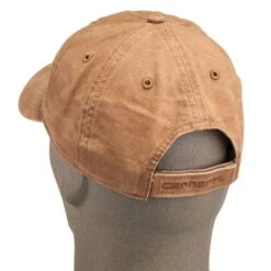 Carhartt Caps: Men's 100289 211 Brown Cotton Canvas Baseball Cap -Carhartt carhartt 100289 211 b 01