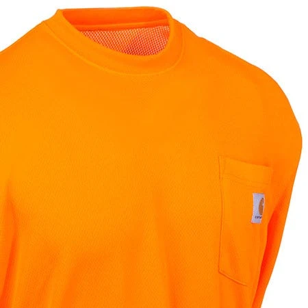 Carhartt Force Shirts: Men's Force Orange 100494 824 High Visibility Work Shirt 3 Carhartt Force Shirts: Men's Force Orange 100494 824 High Visibility Work Shirt