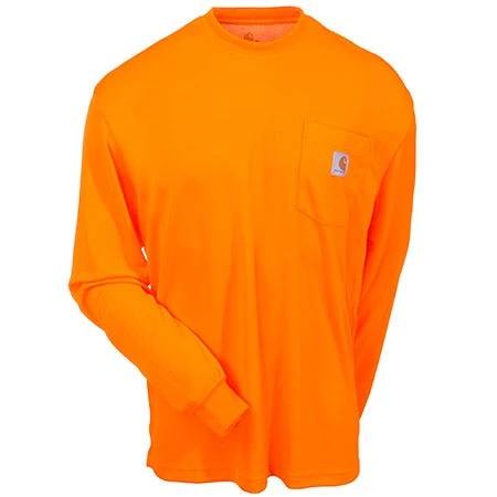 Carhartt Force Shirts: Men's Force Orange 100494 824 High Visibility Work Shirt 4 Carhartt Force Shirts: Men's Force Orange 100494 824 High Visibility Work Shirt - Image 2