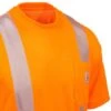 Carhartt Force Shirts: Men's Force Orange 100495 824 Hi Vis Short Sleeve Work Shirt -Carhartt carhartt 100495824 cd 01
