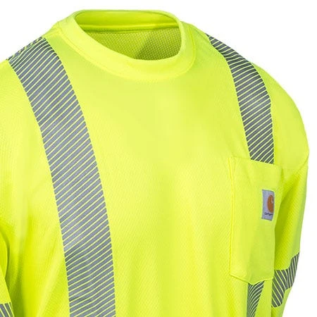 Carhartt Force Shirts: Men's Lime 100496 323 Hi Vis Class 3 Force Long Sleeve Shirt 3 Carhartt Force Shirts: Men's Lime 100496 323 Hi Vis Class 3 Force Long Sleeve Shirt