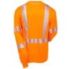 Carhartt Force Shirts: Men's Force Orange 100496 824 Hi Vis Long Sleeve Shirt -Carhartt carhartt 100496824 b 01