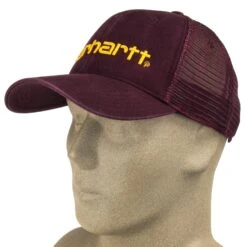 Carhartt Caps: Dunmore Canvas 101195 614 Port Hat -Carhartt carhartt 101195 614 p 01