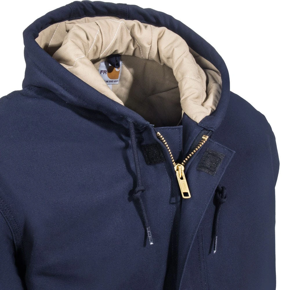 Carhartt Jackets: Men's 101621 410 FR Duck Navy Blue Jacket 4 Carhartt Jackets: Men's 101621 410 FR Duck Navy Blue Jacket - Image 2