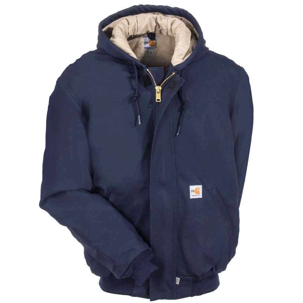 Carhartt Jackets: Men's 101621 410 FR Duck Navy Blue Jacket 5 Carhartt Jackets: Men's 101621 410 FR Duck Navy Blue Jacket - Image 3