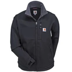 Carhartt Jackets: Crowley Men's 102199 001 Black Full Zip Jacket 8 Carhartt Jackets: Crowley Men's 102199 001 Black Full Zip Jacket -Carhartt carhartt 102199 001 f 01 1