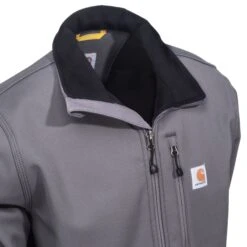 Carhartt Jackets: Men's Crowley 102199 022 Water-Repellent Charcoal Grey Jacket -Carhartt carhartt 102199 022 cd 01