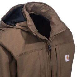 Carhartt Jackets: Men's Full Swing Cryder 102207 908 Brown Winter Jacket -Carhartt carhartt 102207 908 cd 01