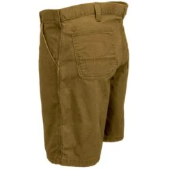 Carhartt Shorts: Men's 102514 918 Rigby Rugged Flex Hickory Brown Canvas Work Shorts -Carhartt carhartt 102514 918 l 01
